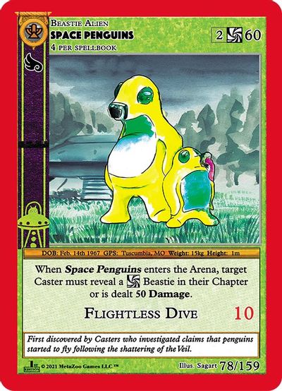 Space Penguins 78/159 - Holo - 1st Edition