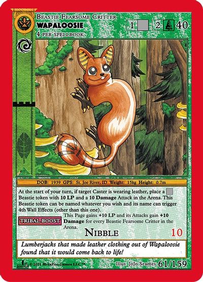 Wapaloosie 61/159 - Reverse Holo - 1st Edition