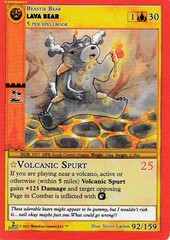 Lava Bear 92/159 - Holo - Second Edition