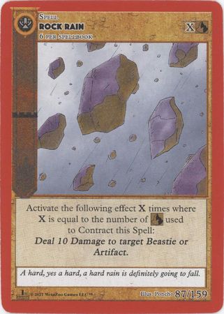 Rock Rain 87/159 - Holo - Second Edition