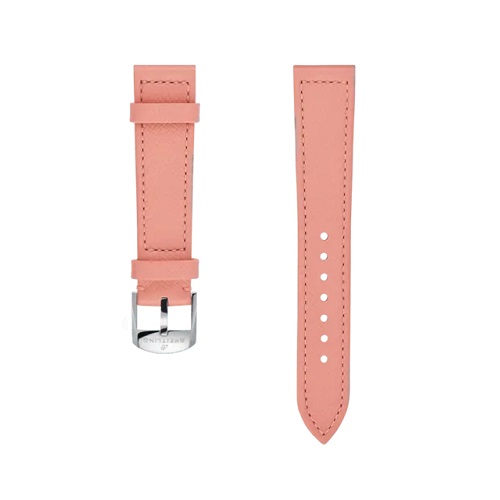 Breitling - Raspberry Calfskin Leather Strap - 18 Mm