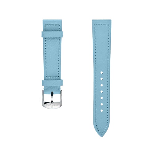 Breitling - Aquamarine Calfskin Leather Strap - 18 Mm