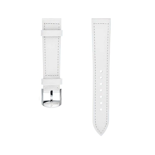 Breitling - White Calfskin Leather Strap - 18 Mm