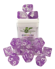 Diffusion Amethyst - Set Of 15 Dice