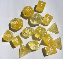 Set of 15 Dice - Diffusion Honey Lemon