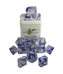 Set of 15 Dice - Diffusion Sapphire