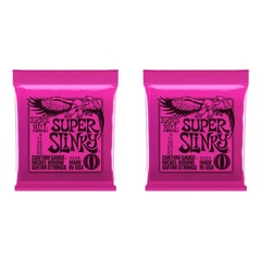 Ernie Ball 2223 Super Slinky Nickel Wound Electric Guitar Strings - .009-.042 (2-pack)