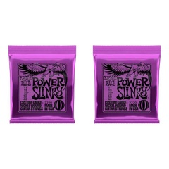 Ernie Ball 2220 Power Slinky Nickel Wound Electric Guitar Strings - .011-.048 (2-pack)