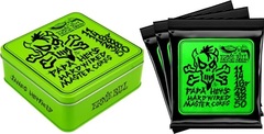 Ernie Ball P03821 Limited-edition Papa Het's Hardwired Master Core Signature Electric Guitar Strings - .011-.050 (3-pack)
