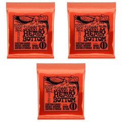 Ernie Ball 2215 Skinny Top Heavy Bottom Slinky Nickel Wound Electric Guitar Strings - .010-.052 (3-pack)