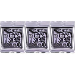 Ernie Ball 2227 Ultra Slinky Nickel Wound Electric Guitar Strings - .010-.048 (3-Pack)