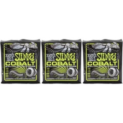 Ernie Ball 2721 Regular Slinky Cobalt Electric Guitar Strings - .010-.046 3-pack