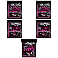Ernie Ball 2723 Super Slinky Cobalt Electric Guitar Strings - .009-.042 (5-pack)