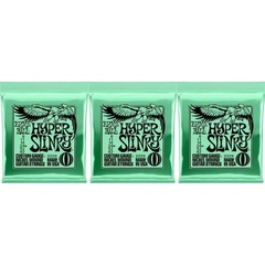 Ernie Ball 2229 Hyper Slinky Nickel Wound Electric Guitar Strings - .008-.042 (3-Pack)