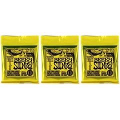 Ernie Ball 2627 Beefy Slinky Nickel Wound Electric Guitar Strings - .011-.054 (3-Pack)