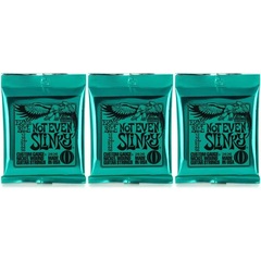 Ernie Ball 2626 Not Even Slinky Nickel Wound Electric Guitar Strings - .012-.056 (3-Pack)