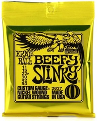 Ernie Ball 2627 Beefy Slinky Nickel Wound Electric Guitar Strings - .011-.054