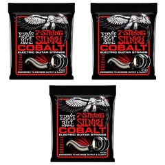 Ernie Ball 2730 Skinny Top Heavy Bottom Slinky Cobalt Electric Guitar Strings - .010-.062 7-string (3-Pack)