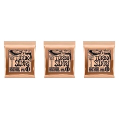 Ernie Ball 2224 Turbo Slinky Nickel Wound Electric Guitar Strings - .0095-.046 (3-Pack)