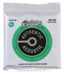 Martin MA130S Authentic Acoustic Marquis Silked Silk and Steel Guitar Strings - .0115-.047