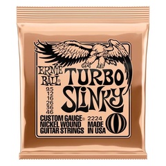 Ernie Ball 2224 Turbo Slinky Nickel Wound Electric Guitar Strings - .0095-.046