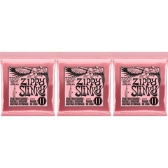 Ernie Ball 2217 Zippy Slinky Nickel Wound Electric Guitar Strings - .007-.036 (3-Pack)