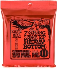 Ernie Ball 2615 Skinny Top Heavy Bottom Slinky Nickel Wound Electric Guitar String - .010-.062 7-string
