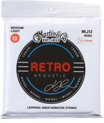 Martin MLJ13 LJ's Choice Retro Acoustic Guitar Strings - .013-.056 Medium/Light