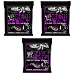 Ernie Ball 2720 Power Slinky Cobalt Electric Guitar Strings - .011-.048 (3-Pack)