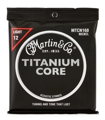 Martin MTCN160 Titanium Core Acoustic Guitar Strings - Light