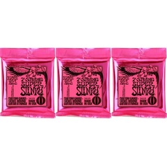 Ernie Ball 2623 Super Slinky Nickel Wound Electric Guitar Strings - .009-.052 7-string (3-Pack)