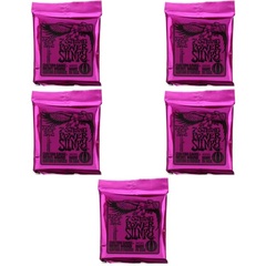 Ernie Ball 2620 Power Slinky Nickel Wound Electric Guitar Strings - .011-.058 7-string (5-Pack)