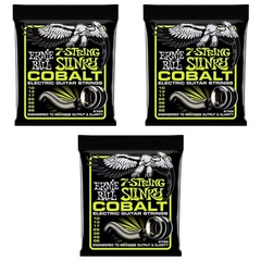 Ernie Ball 2728 Regular Slinky Cobalt Electric Guitar Strings - .010-.056 7-string (3-Pack)