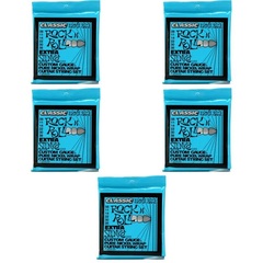 Ernie Ball 2255 Extra Slinky Classic Rock N Roll Electric Guitar Strings - .008-.038 (5-Pack)