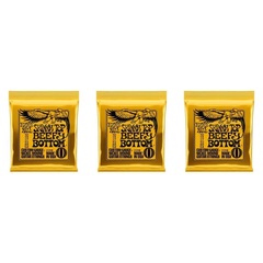 Ernie Ball 2216 Skinny Top Beefy Bottom Slinky Nickel Wound Electric Guitar Strings - .010-.054 (3-Pack)