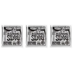 Ernie Ball 2625 Regular Slinky Nickel Wound Electric Guitar Strings - .010-.074 8-string (3-Pack)