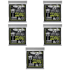 Ernie Ball 3121 Regular Slinky Coated Titanium RPS Electric Guitar Strings - .010-.046 (5-Pack)