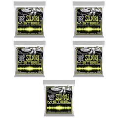 Ernie Ball 2921 Regular Slinky M-Steel Electric Guitar Strings - .010-.046 (5-Pack)