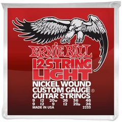 Ernie Ball 2233 Light Nickel Wound Custom Gauge Electric Strings - .009-.046 12-string