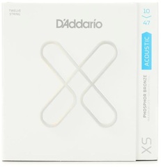 D'Addario XSAPB1047-12 Phosphor Bronze Acoustic Guitar Strings - .010-.047 Extra Light 12-string