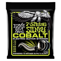 Ernie Ball 2728 Regular Slinky Cobalt Electric Guitar Strings - .010-.056 7-string
