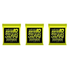 Ernie Ball 2240 Regular Slinky RPS Nickel Wound Electric Guitar Strings - .010-.046 (3-Pack)