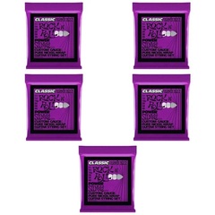 Ernie Ball 2250 Power Slinky Classic Rock N Roll Electric Guitar Strings - .011-.048 (5-Pack)