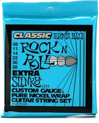 Ernie Ball 2255 Extra Slinky Classic Rock N Roll Electric Guitar Strings - .008-.038