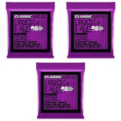 Ernie Ball 2250 Power Slinky Classic Rock 'N' Roll Electric Guitar Strings - .011-.048 (3-pack)