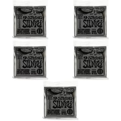 Ernie Ball 2628 Regular Slinky Nickel Wound Electric Guitar Strings - .009-.105 9-string (5-Pack)