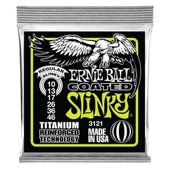 Ernie Ball 3121 Regular Slinky Coated Titanium RPS Electric Guitar Strings - .010-.046