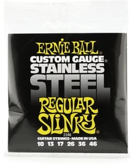 Ernie Ball 2246 Regular Slinky Stainless Steel Wound Electric Guitar Strings - .010-.046