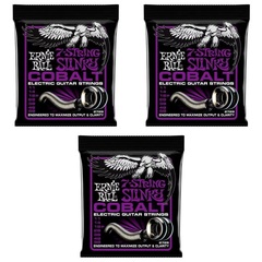 Ernie Ball 2729 Power Slinky Cobalt Electric Guitar Strings - .011-.058 7-string (3-Pack)