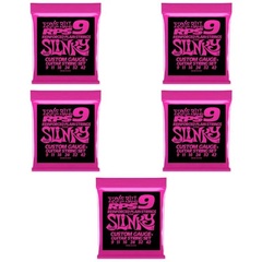 Ernie Ball 2239 Super Slinky RPS Nickel Wound Electric Guitar Strings - .009-.042 (5-Pack)